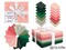 Fat Quarter Bundle -100% Cotton | Pure Solids | Pink & Emerald Greens l Mix Colors | Quilting Soft Fabric | Special Gift